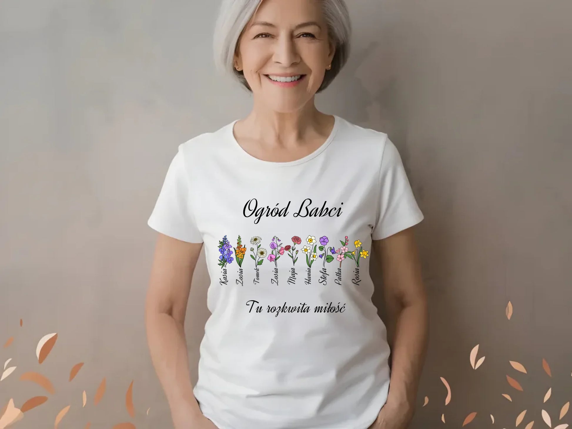 White Bella and Canvas Senior Mockup, Lifestyle 3001 Mockup, Bella and Canvas 3001 Mockup, Grandma Shirt Mockup, Older Woman Mockup