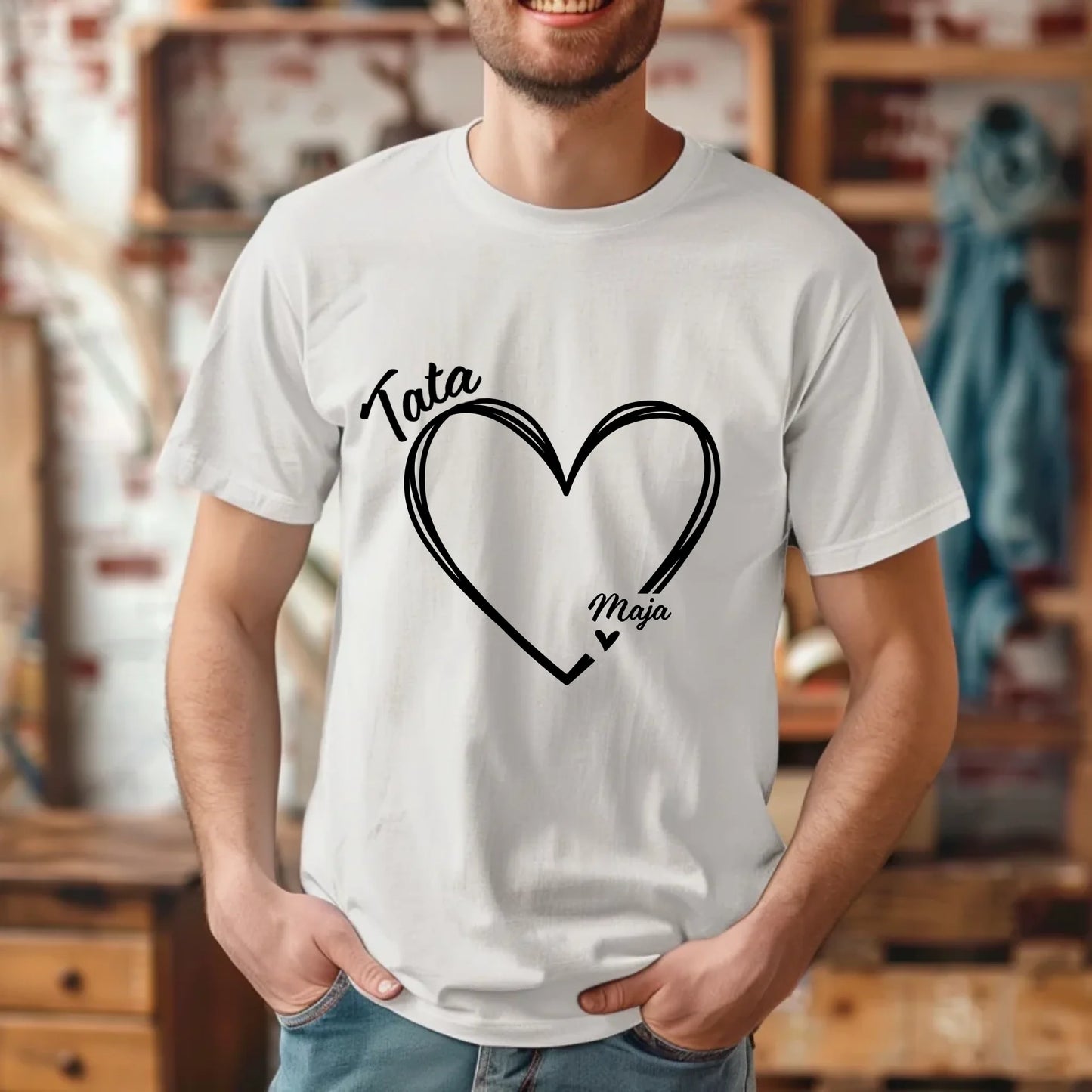 Gildan 5000 Tshirt man white ash Mockup