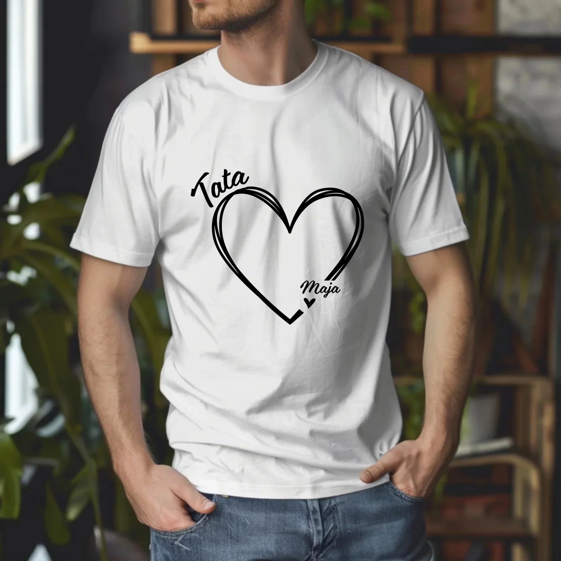 Gildan 5000 Tshirt man white ash Mockup 4