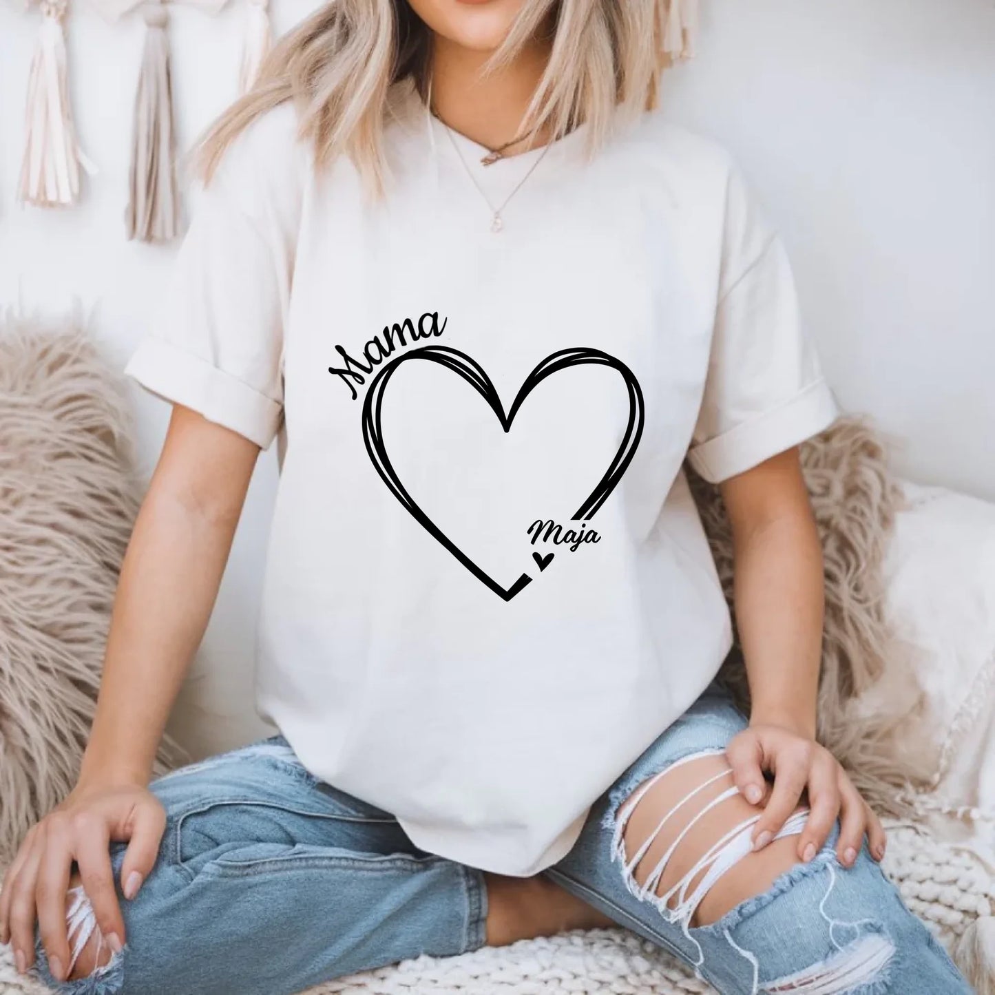 5.Gildan 5000 White Tshirt Mockup,