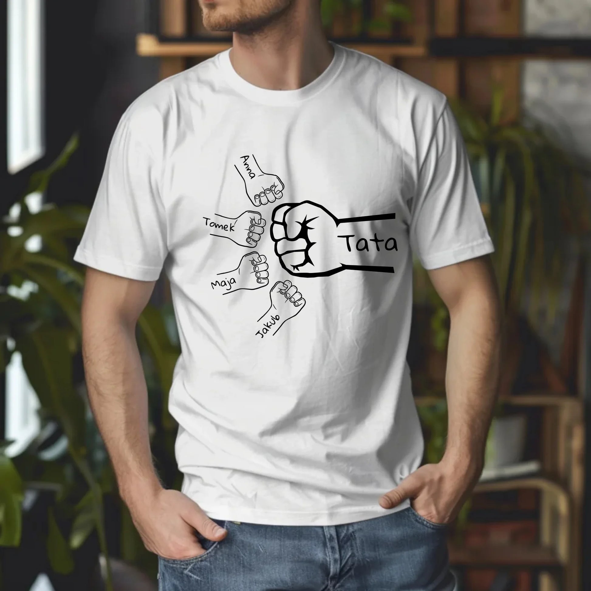 Gildan 5000 Tshirt man white ash Mockup 4