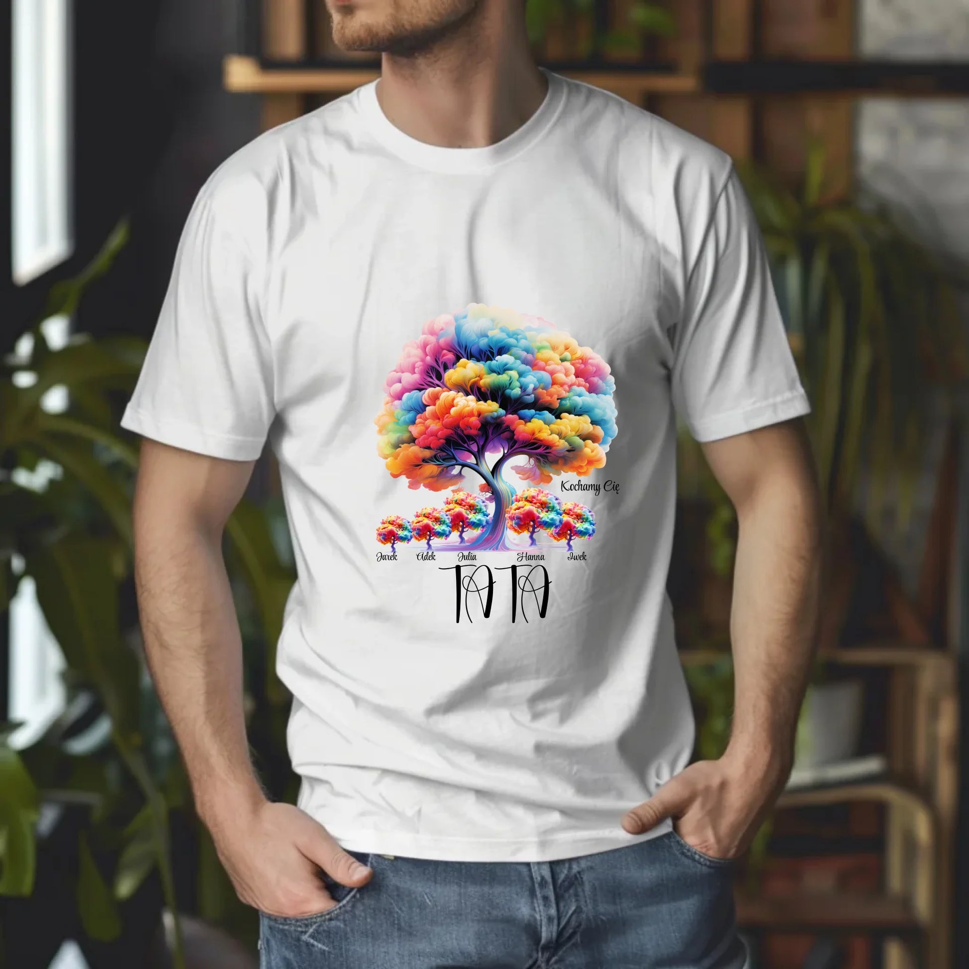 Gildan 5000 Tshirt man white ash Mockup 4