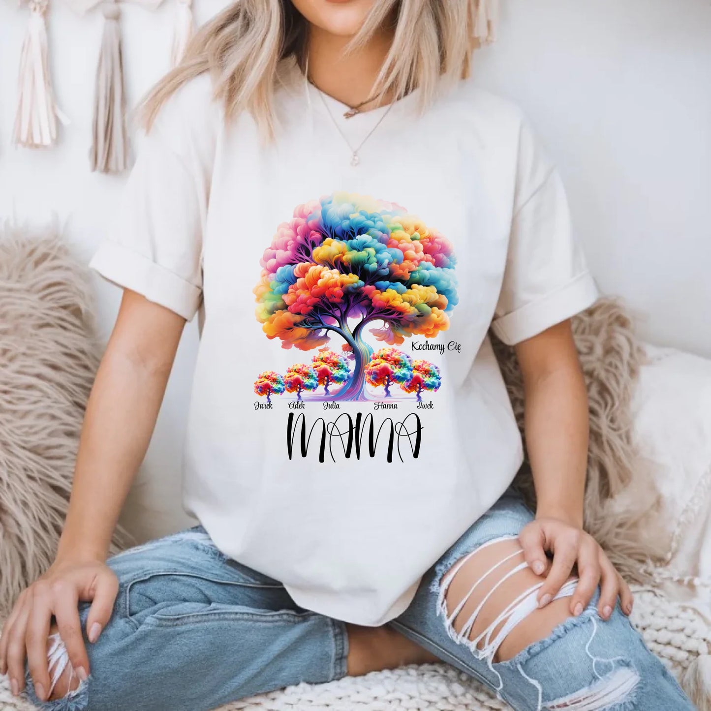 5.Gildan 5000 White Tshirt Mockup,