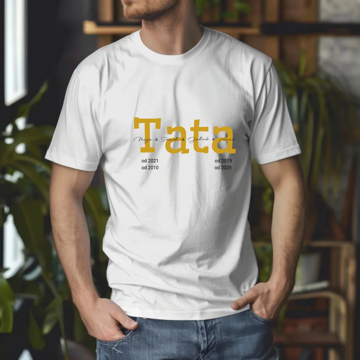 Gildan 5000 Tshirt man white ash Mockup 4