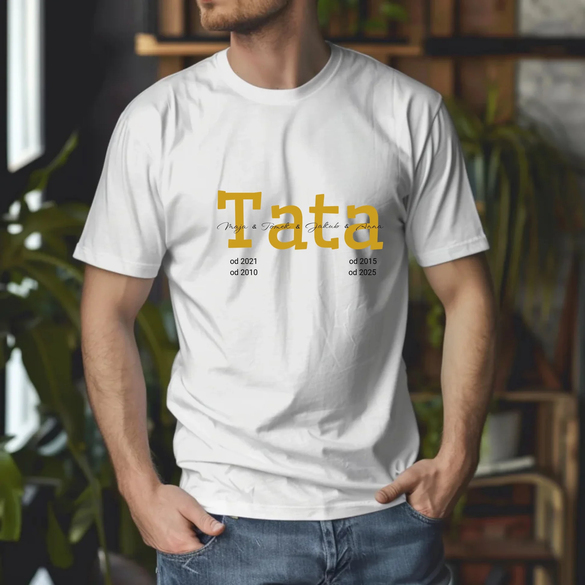 Gildan 5000 Tshirt man white ash Mockup 4